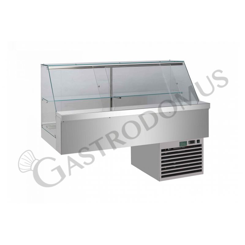 Vitrina refrigerada para sándwiches 1 estante con unidad de refrigeración - L 1200 mm