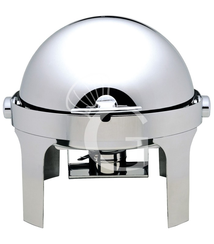 Chafing Dish redondo con tapa roll top 180° L 500 mm x P 520 mm x A 450 mm