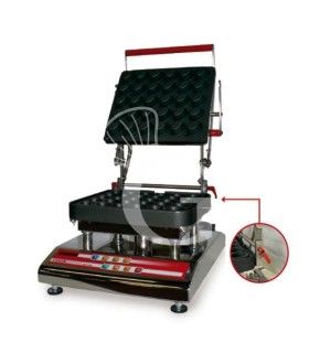 Máquina para tartaletas con una altura máxima de 45 mm L 530 mm x P 400 mm x A 400 mm