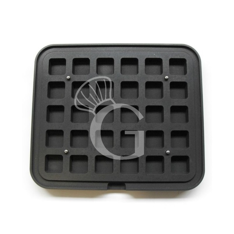 Juego de 2 placas con impresión cuadrada pequeña para Cookmatic y Cookmaticspecial