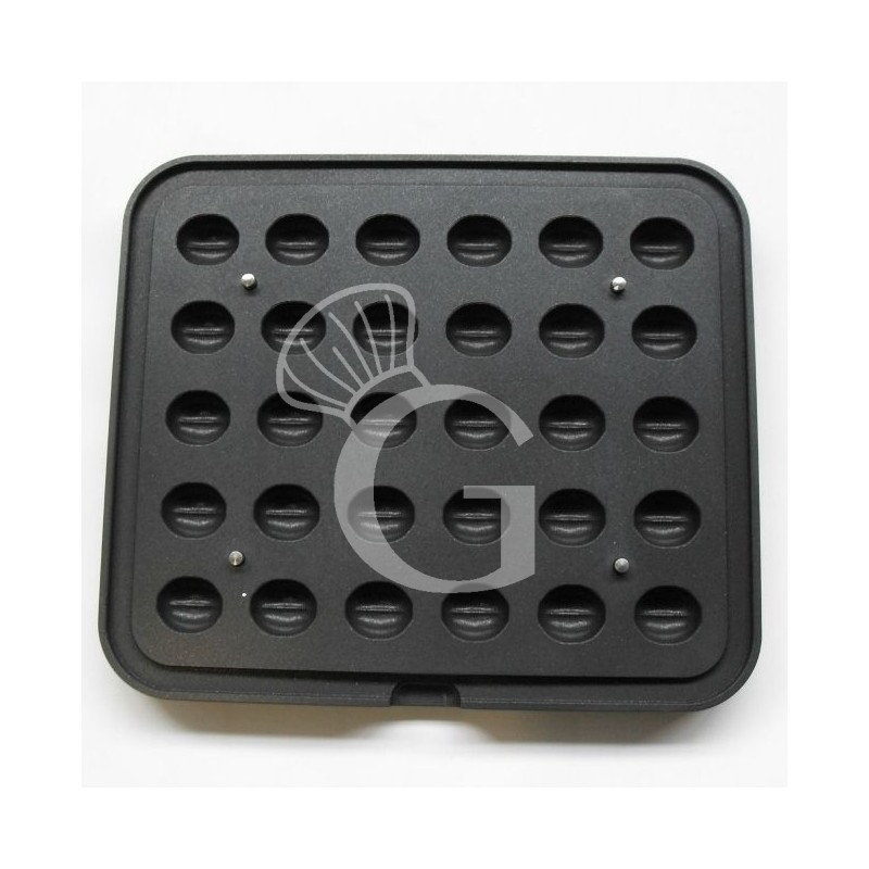 Juego de 2 placas con impresión en forma de nuez para Cookmatic y Cookmaticspecial