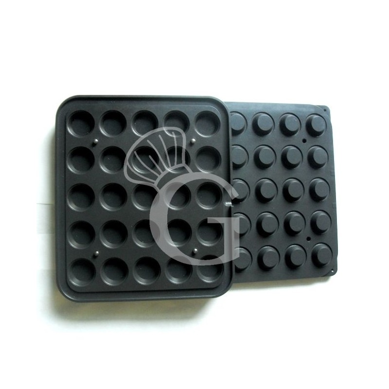 Juego de 2 placas con impresión redondas pequeñas para Cookmatic y Cookmaticspecial