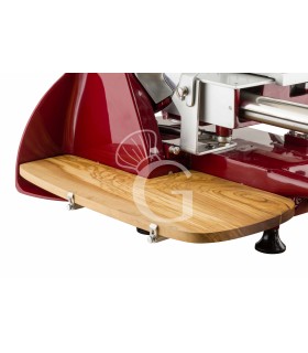 Bandeja de madera de olivo para cortadora con volante mod. 350
