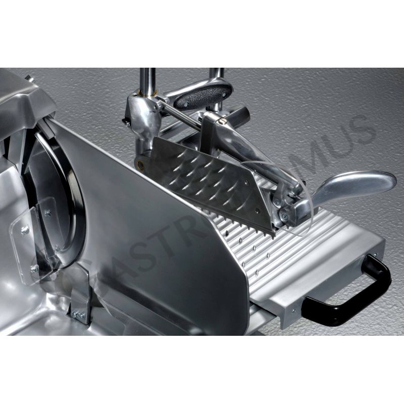 Cortadora de fiambre vertical de aluminio, diámetro cuchilla 300 mm, afilador fijo