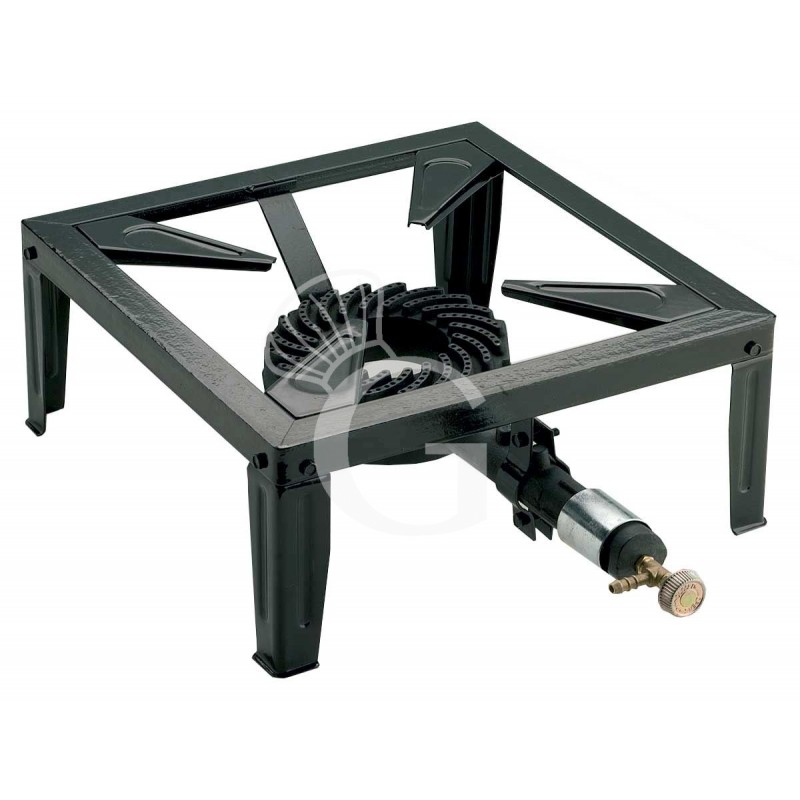 Fogón a gas de sobremesa de hierro fundido L 560 mm x P 400 mm x A 180 mm 7500 W