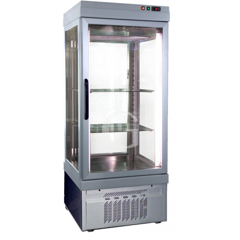 Vitrina expositora panorámica para carne 1 puerta -5°C/+10°C L 900 mm x P 760 mm x A 1960 mm