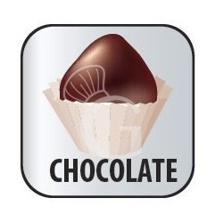 Kit de chocolate para vitrina refrigerada de pastelería