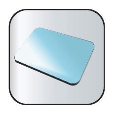 Estante de cristal para vitrinas refrigeradas de 0,75 m2 y 1 m2