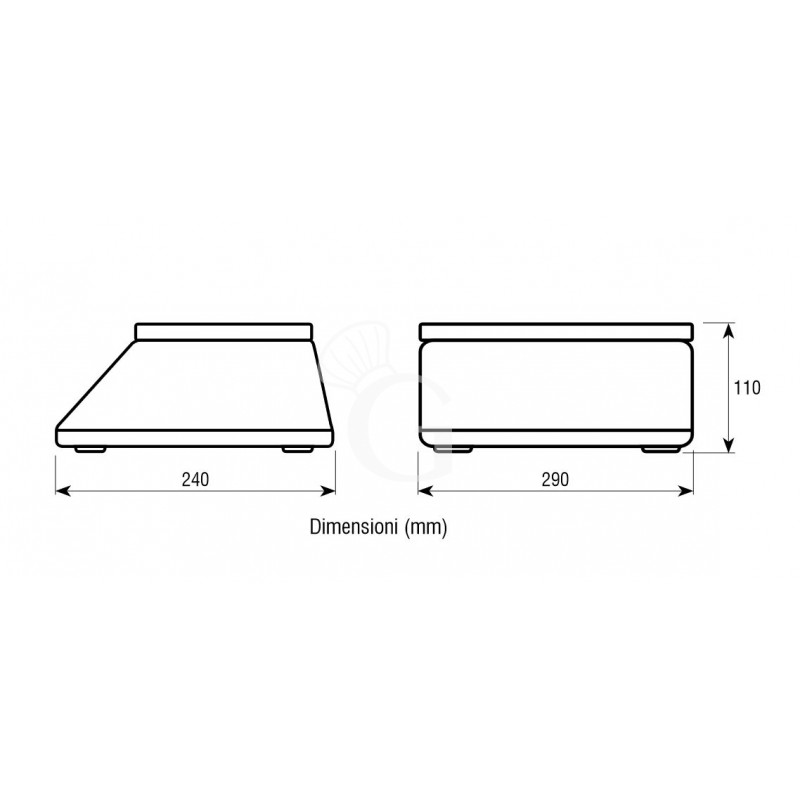 Balanza de control de doble pantalla con capacidad de 3 Kg y precisión de 0,2 g L 290 mm x P 240 mm x A 110 mm