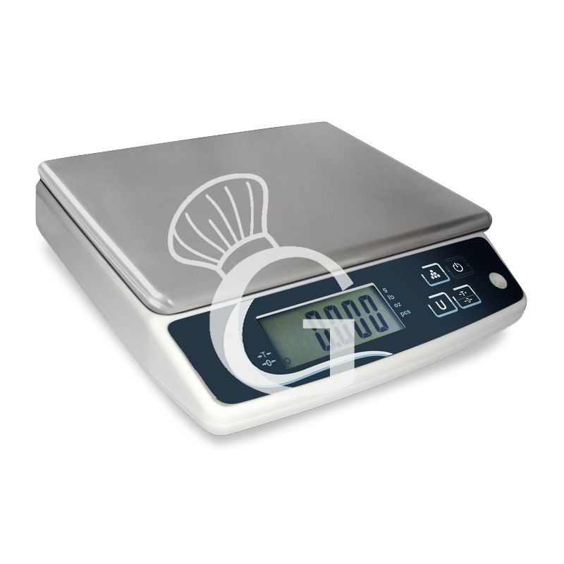 Balanza con función de recuento en ABS, capacidad de 5 kg, precisión de 0,5 g - L 240 mm x P 240 mm x A 70 mm