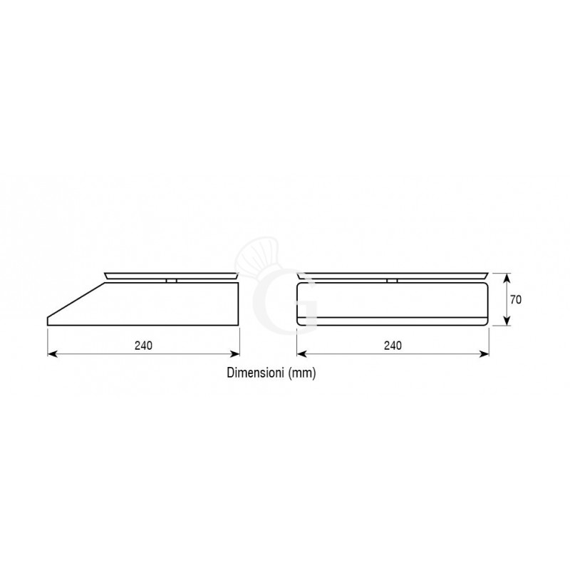 Balanza con función de recuento en ABS, capacidad de 5 kg, precisión de 0,5 g - L 240 mm x P 240 mm x A 70 mm