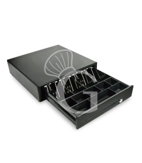 Cajón de dinero metálico de dimensiones L 410 mm x P 415 mm x A 110 mm