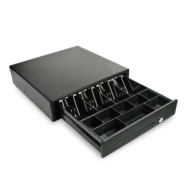 Cajón de dinero metálico de dimensiones L 410 mm x P 415 mm x A 110 mm