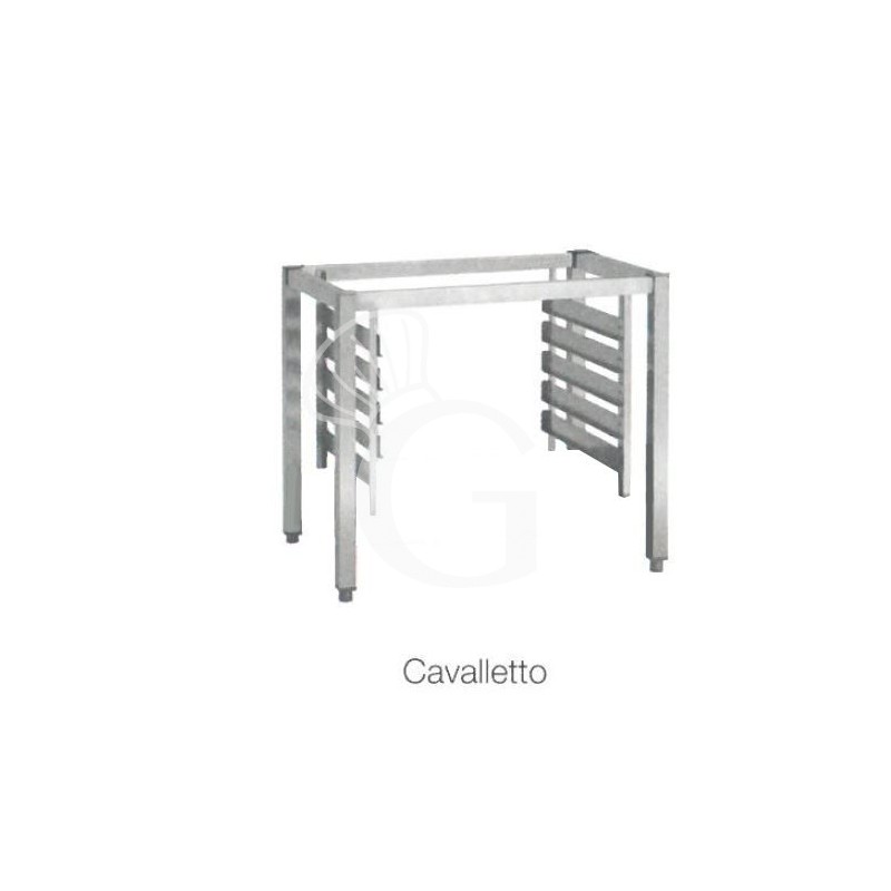 Estructura para 5 bandejas 600 x 400 mm + soporte, abierta