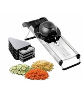 Cortador de verduras manual con 5 cuchillas - L 400 mm x P 130 mm x A 145 mm