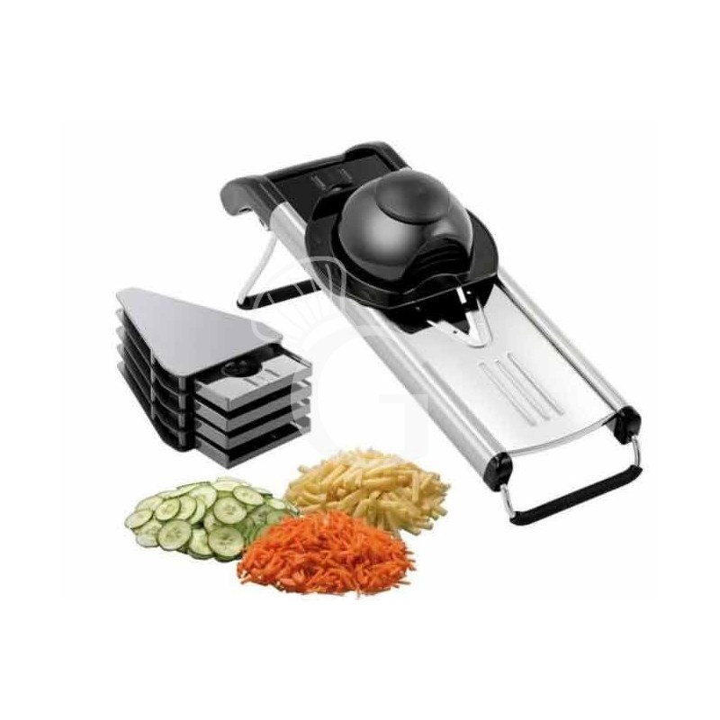 Cortador de verduras manual con 5 cuchillas - L 400 mm x P 130 mm x A 145 mm