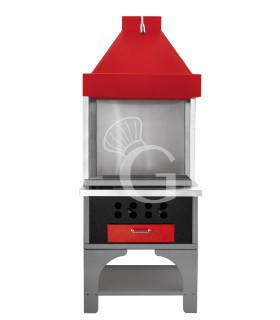 Barbacoa modular de carbón vegetal, Longitud 790 mm