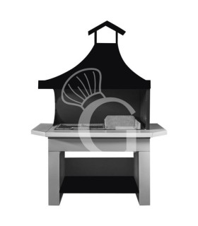 Barbacoa clásica L 1600 mm x P 870 mm x A 2300 mm