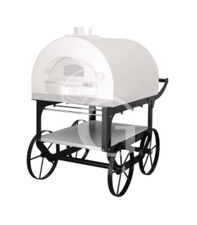 Carro para horno de leña para pizza de exterior
