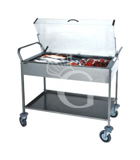 Carro refrigerado - L 1080 mm x P 570 mm x A 1040 mm