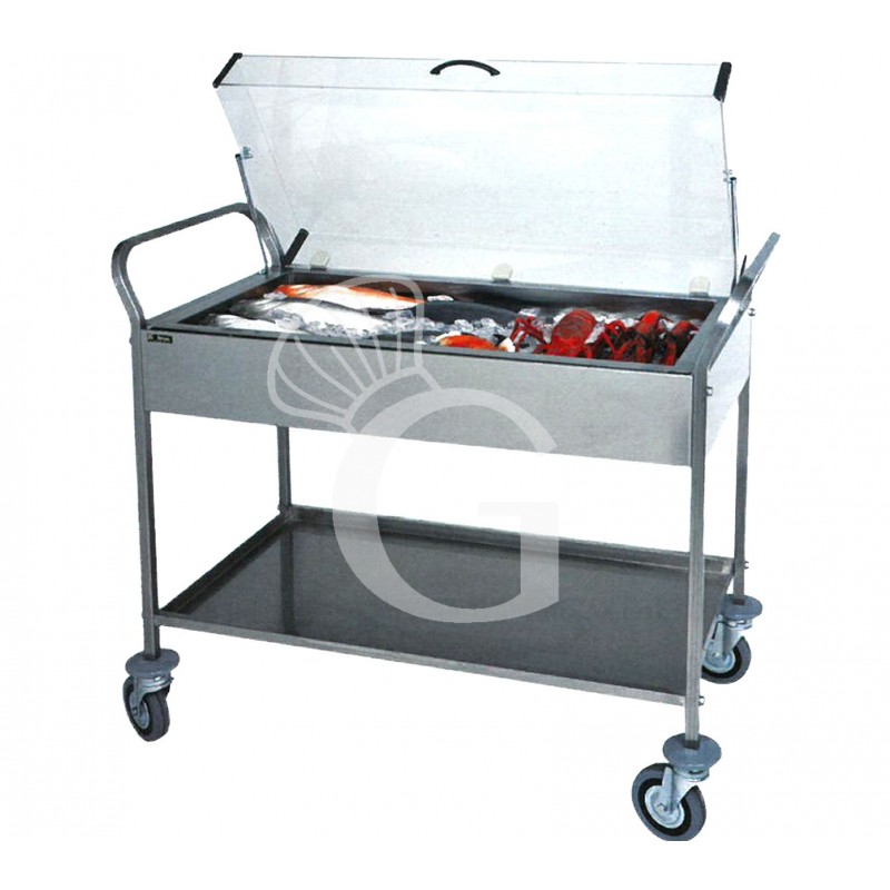 Carro refrigerado - L 1080 mm x P 570 mm x A 1040 mm