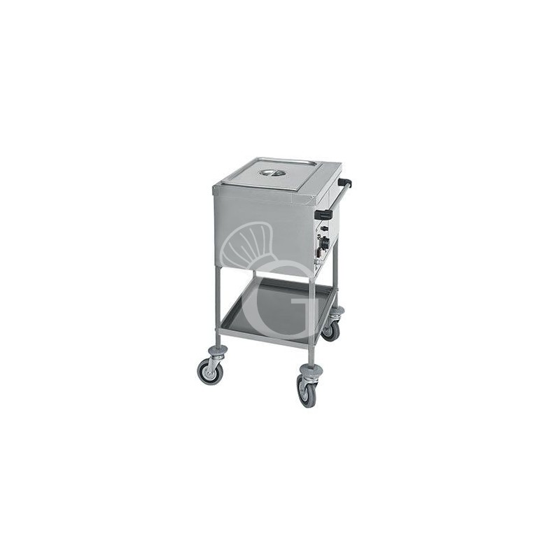 Carro térmico baño maría para 1 cubeta GN1/1 - L 560 mm x P 650 mm x A 850 mm