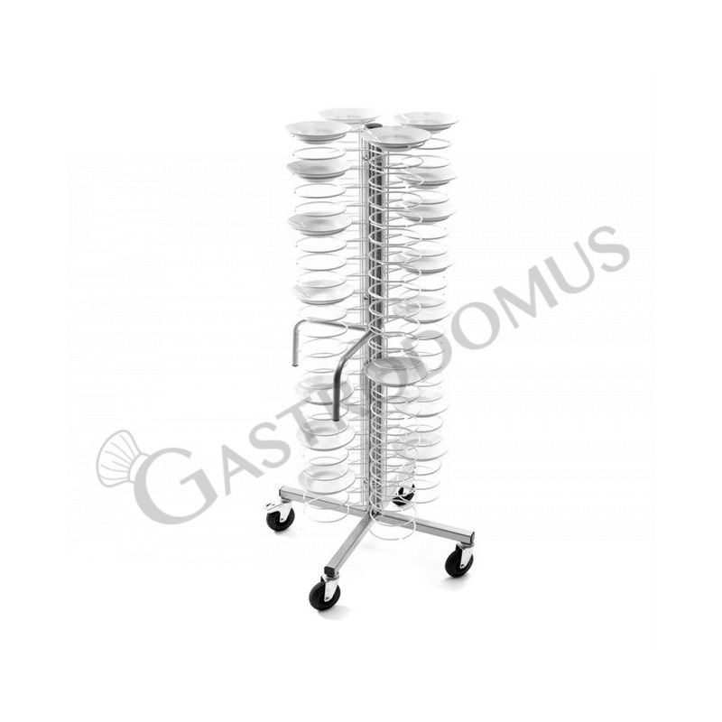 Carro portaplatos con ruedas para 96 platos 180/230 L 600 mm x P 600 mm x A 1730 mm