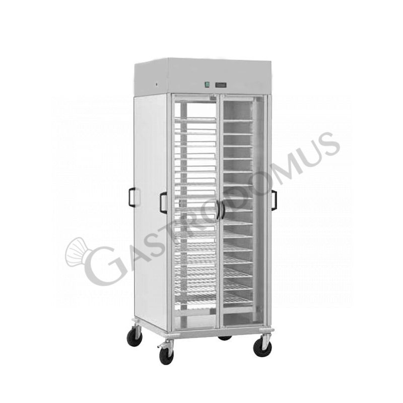 Carro portaplatos refrigerado con 10 rejillas barnizadas GN 2/1 L 750 mm x P 780 mm x A 2030 mm