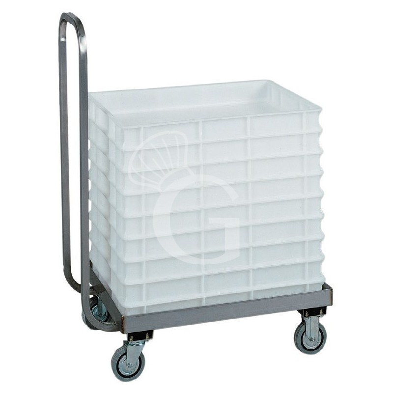 Carrito para cajas de masa de pizza con asa L 720 mm X P 420 mm X A 960 mm