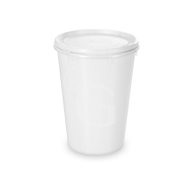 Cubeta para helado cilíndrica carapina de acero inoxidable A 250 mm diámetro 200 mm capacidad 7 L