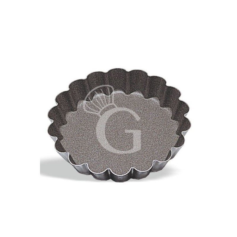 Molde de tartaleta redondo festoneado diámetro 80 mm