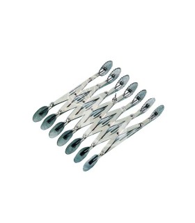 Cortador extensible ondulado 7 ruedas de acero inoxidable