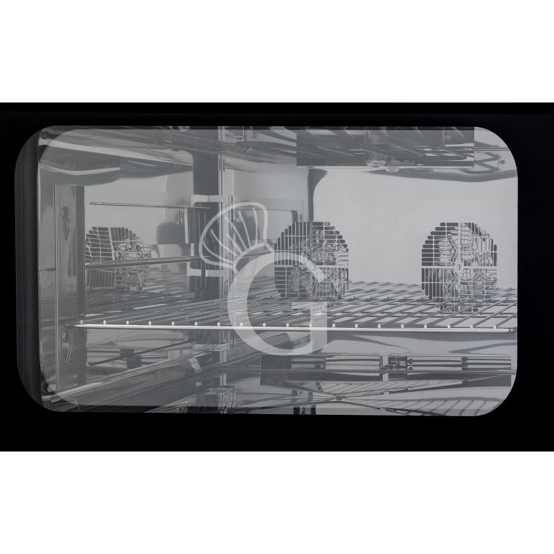 Horno eléctrico de convección para pastelería, humidificador y grill, control electrónico, 4 bandejas 600X400 mm