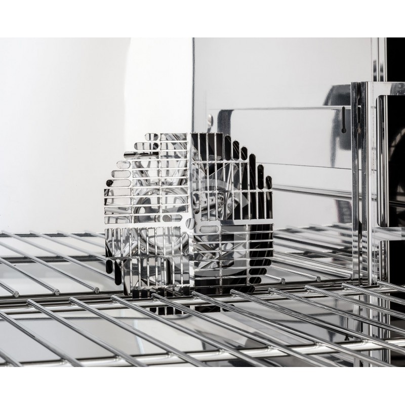 Horno eléctrico de convección para pastelería con humidificador, controles mecánicos, trifásico para 4 bandejas 600x400 mm