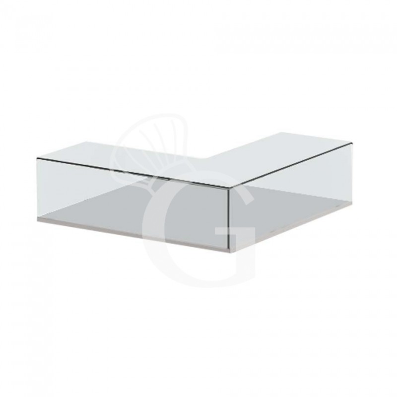 Encimera de barra de vidrio FLOAT termosellada - L 2000 mm