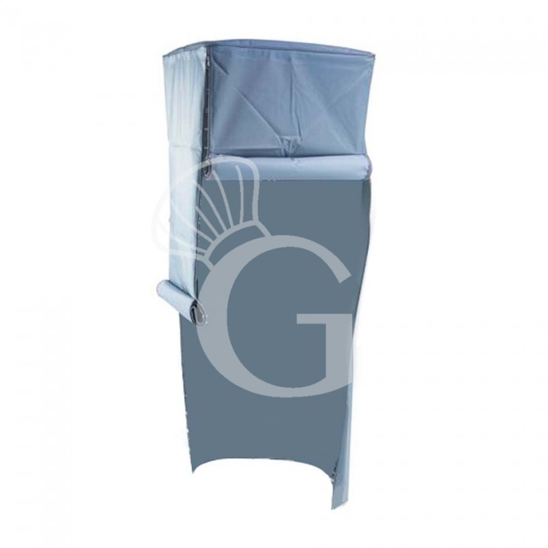 Cubierta en PVC con 4 bisagras para porta platos verticales- L 600 mm x P 600 mm x A 1500 mm