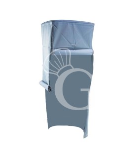 Cubierta de PVC con 4 bisagras para porta platos verticales - L 700 mm x P 700 mm x A 1500 mm