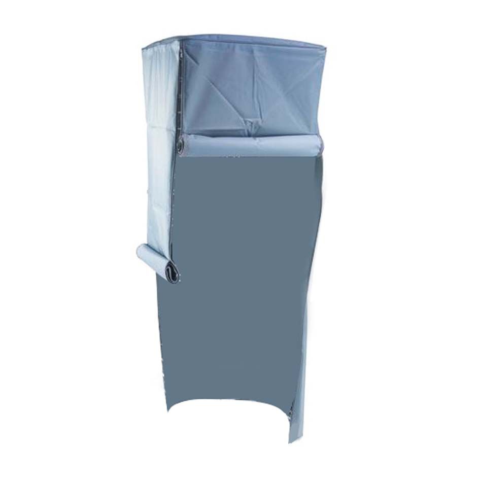 Cubierta de PVC con 4 bisagras para porta platos verticales - L 700 mm x P 700 mm x A 1500 mm