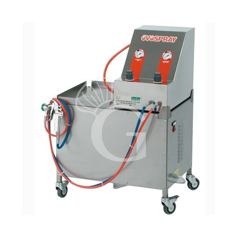 Máquina de pulverización de gelatina L 650 mm x P 500 mm x A 1000 mm