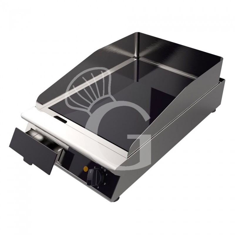 Fry Top Profesional de Vitrocerámica 2 zonas de cocción L 410 mm x P 670 mm x A 120 mm