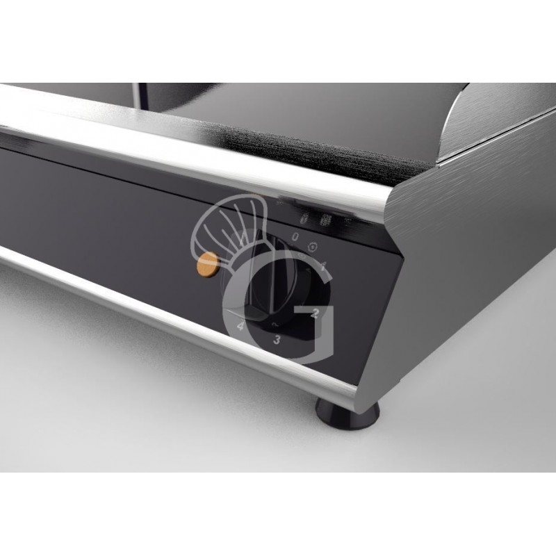 Fry Top Profesional de Vitrocerámica 2 zonas de cocción L 410 mm x P 670 mm x A 120 mm