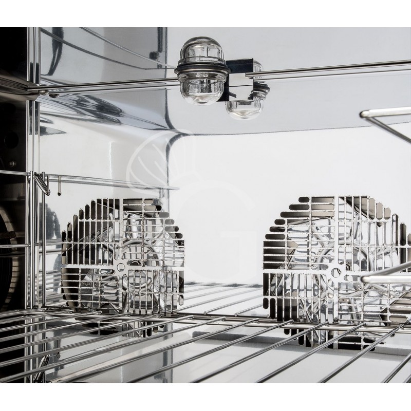 Horno eléctrico de convección para cruasanes, puerta abatible, controles mecánicos, 4 bandejas 433x333 mm, potencia 2,8 kw