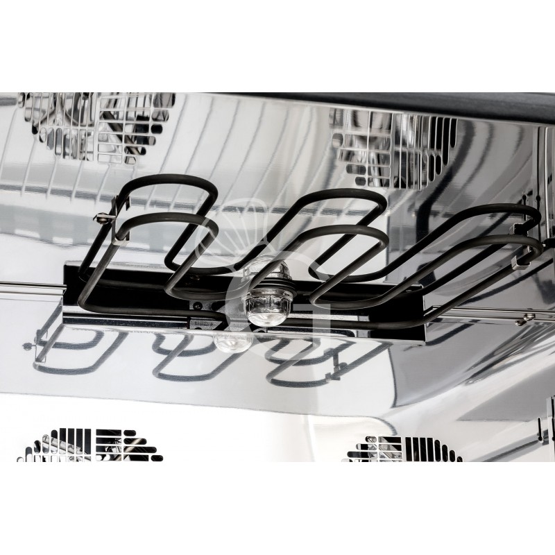 Horno eléctrico de convección para cruasanes, humidificador y grill, controles electrónicos, 4 bandejas GN 1/1 530x325 mm