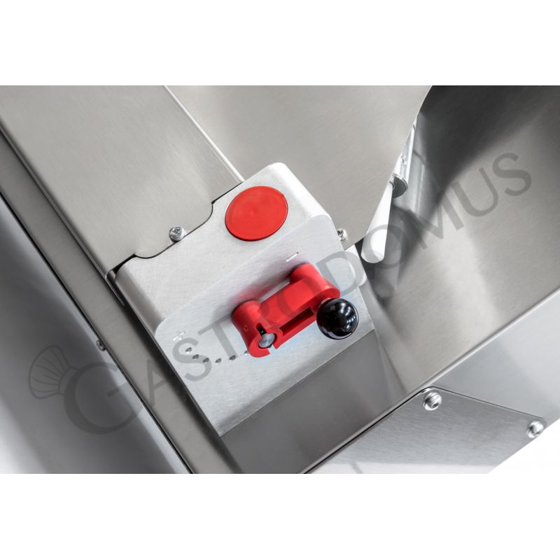 Formadora de masa de pizza de rodillos oblicuos de PEHD para pizza de 140/290 mm de diámetro con arranque automático