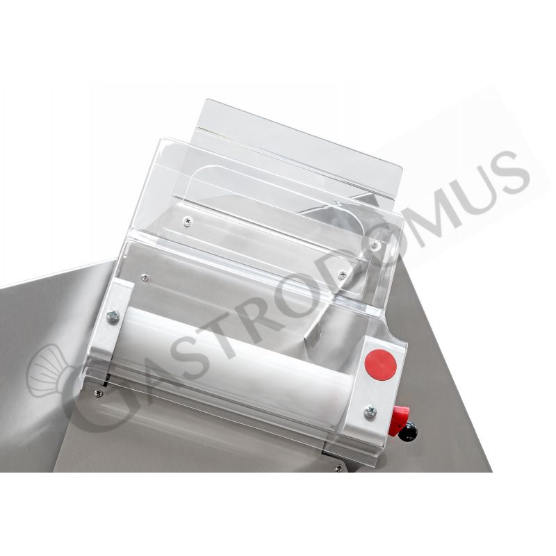 Formadora de masa de pizza de rodillos oblicuos de PEHD para pizza de 140/290 mm de diámetro con arranque automático