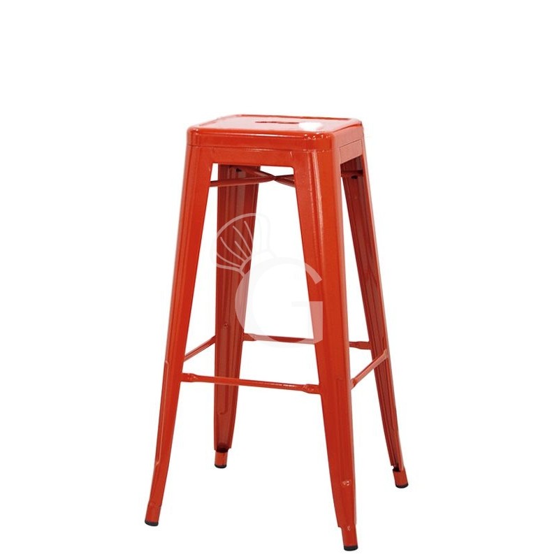 Taburete Pyramid de metal pintado