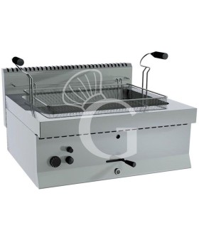 Freidora a gas de sobremesa para pastelería 1 cuba - 21 LT - L 700 mm x P 650 mm x A 285 mm