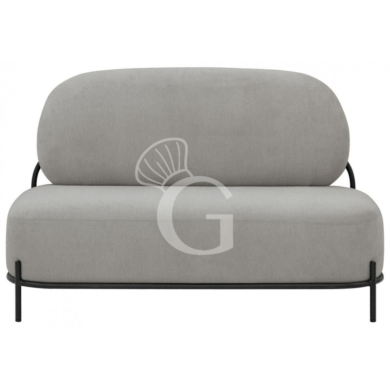 Silloncito Ponny con estructura de metal barnizado y revestimiento de tela