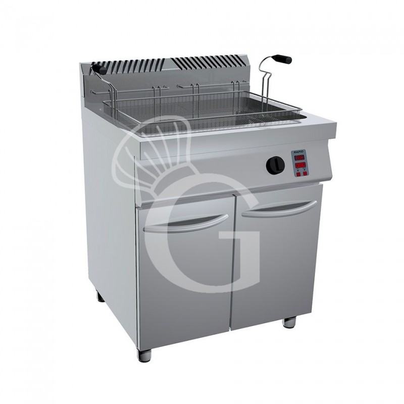 Freidora electrónica a gas de sobremueble para pastelería 1 cuba - 45 LT - L 800 mm x P 730 mm x A 900 mm
