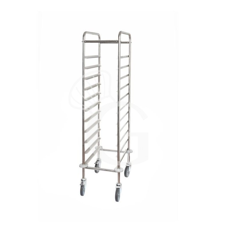 Carro para bandejas de autoservicio para 11 bandejas GN1/1 - L 455 mm x P 620 mm x A 1525 mm